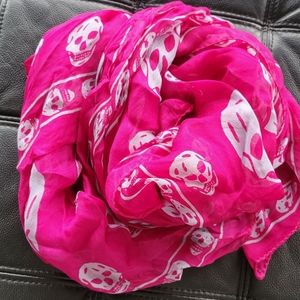ALEXANDER MCQUEEN SCARF SKULL MOTIF SCARF